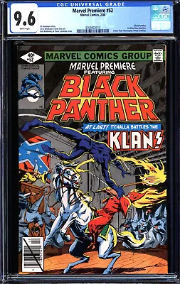 Buy Marvel Premier #52 Cgc 9.6 White Pages  Black Panther Cgc  #4364602010 • 79.15£