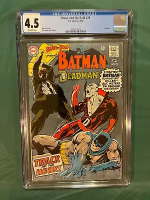 Buy Brave And The Bold #79 CGC 4.5 DC Comics 1968 Batman & Deadman Neal Adams Cover! • 87.22£