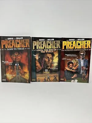 Buy Preacher 1-3 TPB Lot Vertigo Graphic Novel DC Garth Ennis Steve Dillon AMC TV • 15.83£