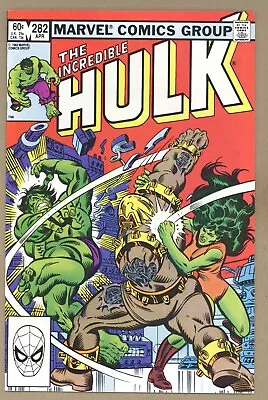 Buy Incredible Hulk 282 VFNM She-Hulk! Avengers! Vs ARSENAL! 1983 Marvel Comics V421 • 19.70£