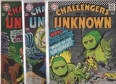 Buy Challengers Of The Unknown #52, #58 & #59   Lot Of 3 (1967-1968, DC Comics) • 79.05£