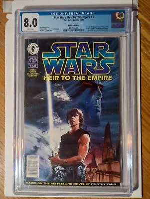 Buy Star Wars: Heir To The Empire #1 CGC 8.0 W/P Newsstand Edition 1st Thrawn App • 141.90£