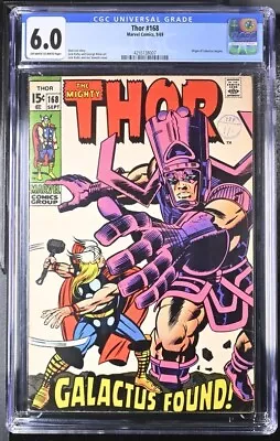 Buy Thor #168 Marvel Comics 6/69 - CGC 6.0 • 125.45£