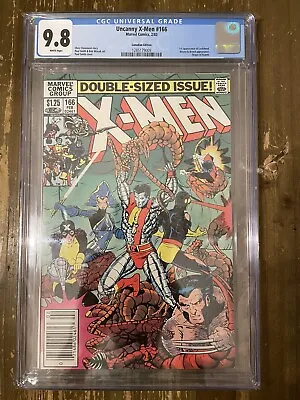 Buy Uncanny X-Men #166 Canadian Newsstand CGC 9.8 First Lockheed Kitty Pride CPV • 754.63£
