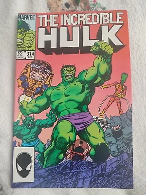 Buy Marvel Comics Incredible Hulk #314 (1985) 1st Print F • 10£