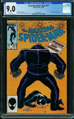 Buy AMAZING SPIDER-MAN  #271   VF/NM9.0 Graded WHITE PAGES CGC    4105087011 • 35.57£