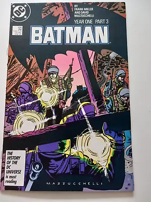 Buy Batman 406: Year One Pt. 3. 1987. NM. Story And Art By Frank Miller. • 19.99£