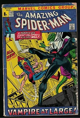 Buy Marvel Comics Amazing Spiderman 1971 102 Morbius Vampire VG 4.0 Lizard Man • 62.99£
