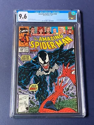 Buy Amazing Spider-Man #332 CGC 9.6+ NM Venom Larsen 1990 Michelinie White Pages • 70.96£