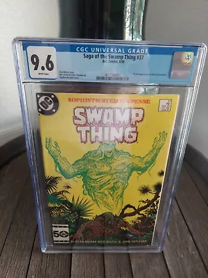 Buy Saga Of The Swamp Thing #37 CGC 9.6 NM+ 1st FULL  APPEARANCE John Constantine • 446.69£
