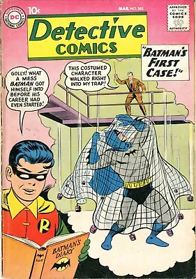 Buy Detective Comics  # 265   GOOD VERY GOOD   March 1959    Batman's Origin Retold • 83.01£