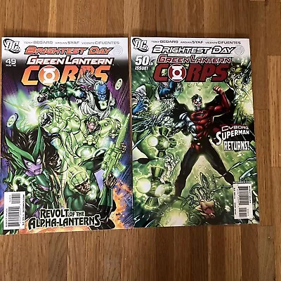 Buy Original DC US Comics: Green Lantern Corps #49-50 (2010) Brightest Day • 3.39£