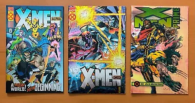 Buy X-Men Alpha, Omega & Prime 3 X Age Of Apocalypse One Shots (Marvel 1995) NM • 29.50£