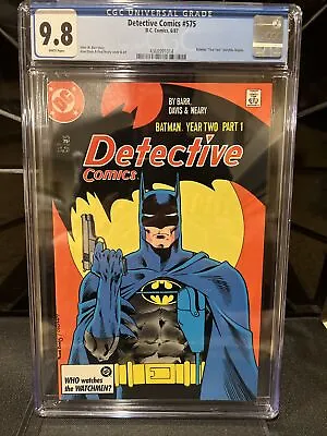 Buy Batman Detective Comics #575 CGC 9.8 NM/MT Key Year 2 Story 1987 DC Comics • 160.62£