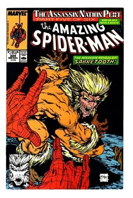 Buy Amazing Spider-man 324, Vf/nm (9.0), Todd Mcfarlane, Sabertooth, Capt America * • 18.21£
