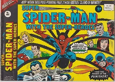 Buy Super Spider-Man With The Super-Heroes #184 1976 Reprints ASM #134 3rd Punisher • 19.99£