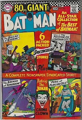 Buy Batman 187 Vf 1940 Series Rare 80 Page Giant 1966 Issue Joker • 54.55£