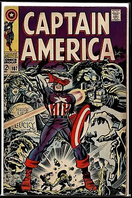 Buy 1968 Captain America #107 B 1st Dr Faustus Marvel Comic • 47.43£