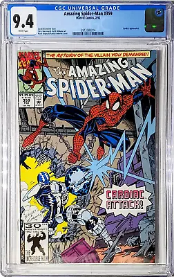 Buy Amazing Spider-man #359, Cgc 9.4 White Pages, 1992 Marvel Comics • 31.54£
