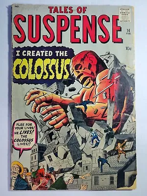Buy Tales Of Suspense #14 Mavel Atlas Horror 1961 The Colossus Vintage Low Grade • 40.17£