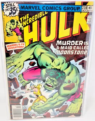 Buy Incredible Hulk #228 Moonstone (dr Karen Sofen) 1st Appearance *1978* 9.0 • 40.95£