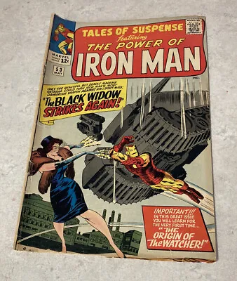 Buy Tales Of Suspense #53 Solid  Iron Man Second Black Widow Stan Lee 1964 Watcher • 79.55£
