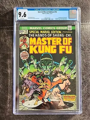 Buy Special Marvel Edition #15 Cgc 9.6 Ow/w (1974) Key 1st Appearance Of Shang Chi • 995.82£