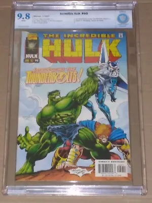 Buy 💎🔑Marvel Incredible Hulk #449 CBCS 9.8 1st Thunderbolts MCU Movie! Cgc 1997 • 217.42£