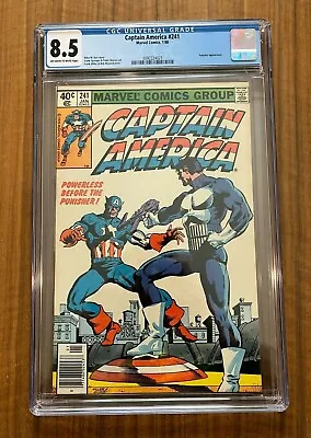 Buy Captain America #241, 1980 Bronze Key, Punisher Cover, CGC 8.5 Newsstand Classic • 118.58£