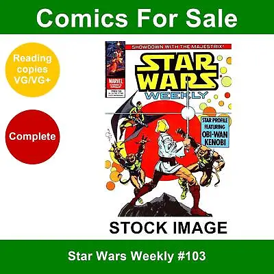 Buy Star Wars Weekly #103 Comic - VG/VG+ 13 February 1980 - Marvel UK • 3.49£