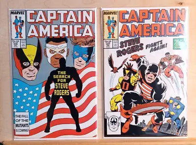 Buy Captain America #336 And 337 (1987/88) Both KEYS, Both Around VFN +/- • 12.50£
