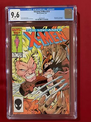 Buy Uncanny X-Men #213 CGC 9.6 Key! 1st Cameo Appearance Of Mr. Sinister Marvel MCU • 128.68£