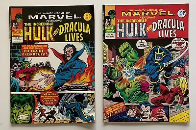 Buy Mighty World Of Marvel #251, 252, 253, 254, 255 & 256. RARE UK Bronze Age 1977 • 36.75£