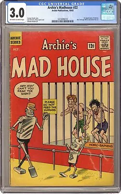 Buy Archie's Madhouse #22-12CENT CGC 3.0 1962 1618498010 • 752.95£