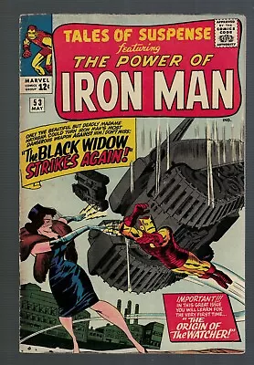 Buy Marvel Comics Tales Of Suspense 53 Black Widow Strikes Again 5.5 Fn- 1964 • 279.99£