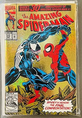 Buy Amazing Spider-Man #375 Giant Sized 30th Anniversary 1993 Newsstand Gold Foil • 12.06£