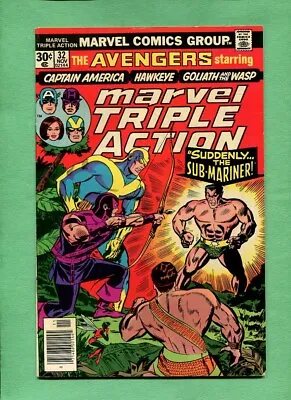 Buy Marvel Triple Action #32 Sub-Mariner! (Reprints Avengers #40) Nov. 1976 Comic • 1.60£