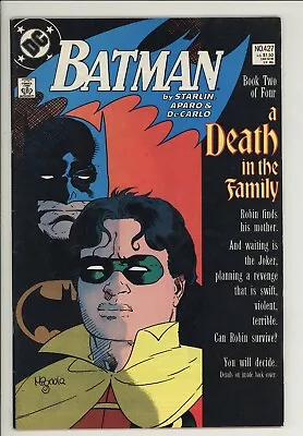 Buy Batman 427 - Death In The Family - Copper Age Classic - High Grade 8.5 VF+ • 23.97£