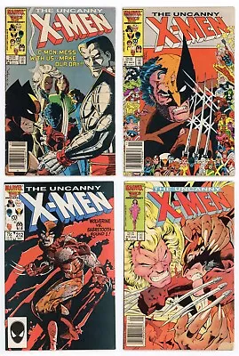 Buy Uncanny X-Men #210-213 FN Set MUTANT MASSACRE 210 211 212 213 LOT 1986 Marvel • 55.76£