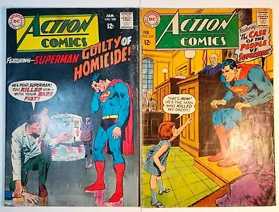 Buy Lot Of 2 Dc Silver Age Action Comics #358 #359 Neal Adams Covers 1968 Superman • 10.45£