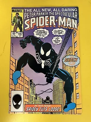 Buy Peter Parker The Spectacular Spider-Man #107 Marvel 1985 Comics 🐶 • 15.81£