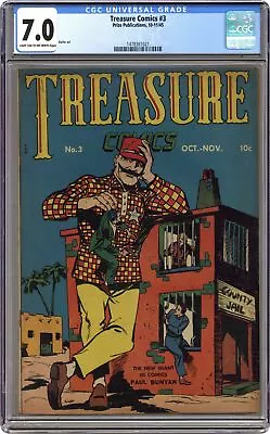 Buy Treasure Comics #3 CGC 7.0 1945 1478361021 • 338.22£