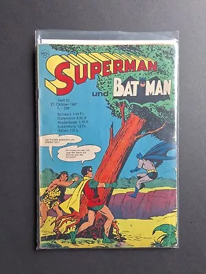 Buy EHAPA COMIC / SUPERMAN And BATMAN Issue 21 From 1967 / Z2-3 • 25.70£