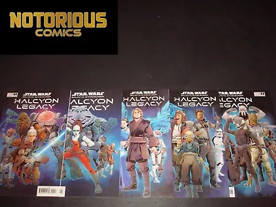Buy Star Wars Halcyon Legacy 1-5 Complete Connecting Variant Set Comic Lot Marvel • 53.61£
