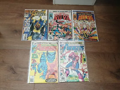 Buy Marvel Vintage Comics Bundle X5 Nova 8 9 Avengers 178 189 Captain Marvel 1 • 9.99£