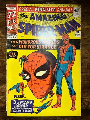 Buy Amazing Spider-Man Annual #2, Marvel 1965, VG Condition, 1st Spidey X Dr Strange • 100.44£