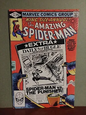 Buy Amazing Spider-Man King Size Annual #15 (1981)  Punisher  Sticker On Cover  4.0 • 7.18£