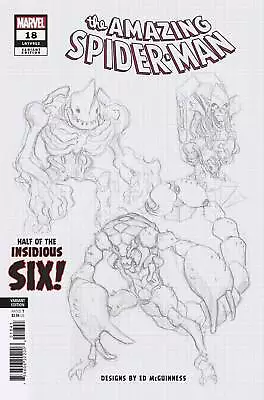 Buy AMAZING SPIDER-MAN #18 MCGUINNESS DESIGN VAR 1st Print • 3.99£