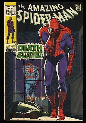 Buy Amazing Spider-Man #75 VF+ 8.5 Death Of Silvermane! Classic Romita Cover! • 115.19£