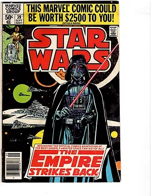 Buy Star Wars #39 1980  Newsstand VG/FN Condition • 11.19£